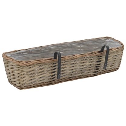 parveke kukkalaatikko 2 kpl paju PE-vuori 60 cm - Image 4