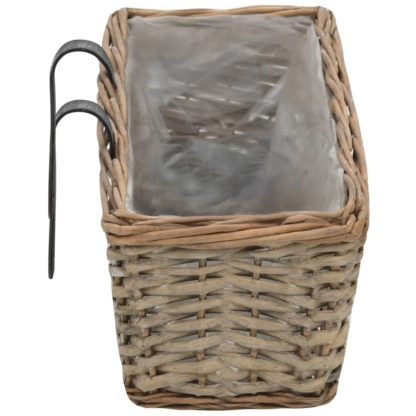 parveke kukkalaatikko 2 kpl paju PE-vuori 60 cm - Image 5