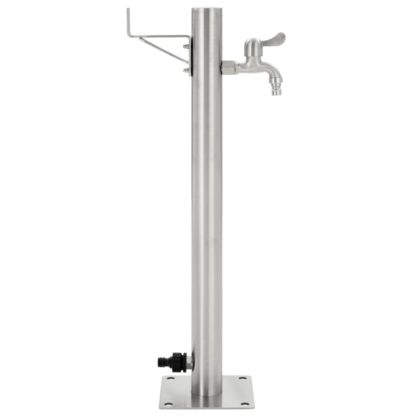 Puutarhan hanapylväs pyöreä ruostumaton teräs 65 cm - Image 2