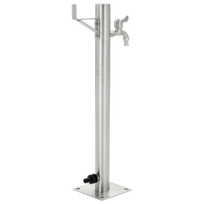 Puutarhan hanapylväs pyöreä ruostumaton teräs 65 cm - Image 3