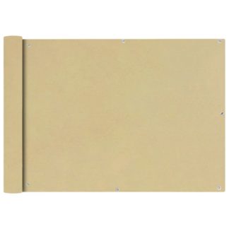Parvekkeen suoja Oxford-kangas 75x400 cm Beige