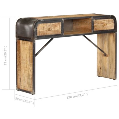 Senkki 120x30x75 cm täysi mangopuu - Image 8