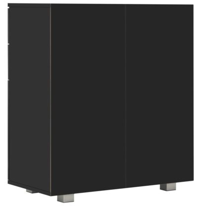 Senkki korkeakiiltoinen musta 71x35x80 cm lastulevy - Image 6
