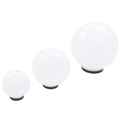 LED-pallovalaisinsarja 6 kpl 20/30/40 cm akryyli - Image 15