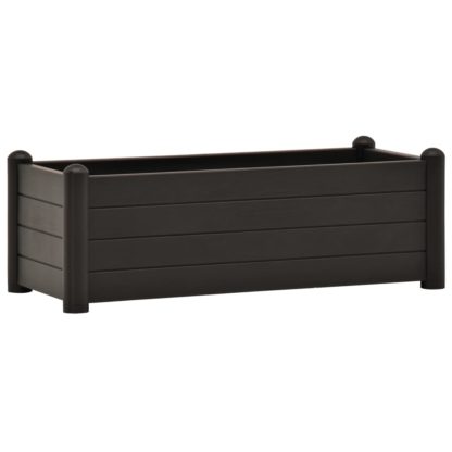 Korotettu kukkalaatikko PP antrasiitti 100x43x35 cm - Image 2