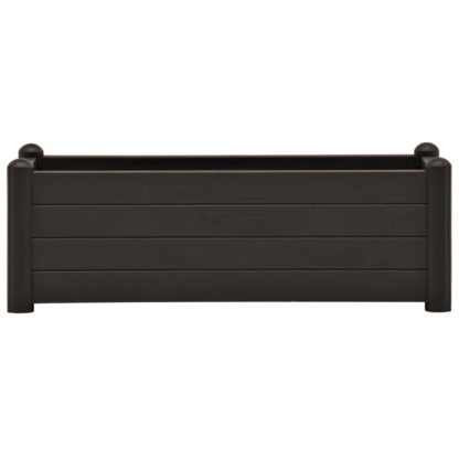 Korotettu kukkalaatikko PP antrasiitti 100x43x35 cm - Image 3