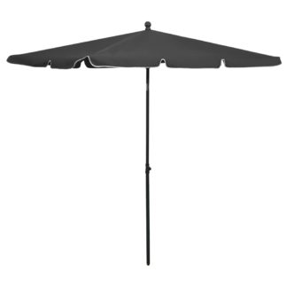 Puutarhan aurinkovarjo tangolla 210x140 cm antrasiitti