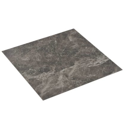Itsekiinnittyvä lattialankku 20 kpl PVC 1,86 m² musta marmori - Image 4